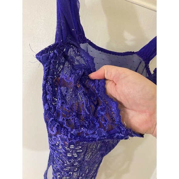 Victtoria Secet GOLD LABEL Y2K Sheer Lace Lingerie Body Suit - 36C - Picture 2 of 13